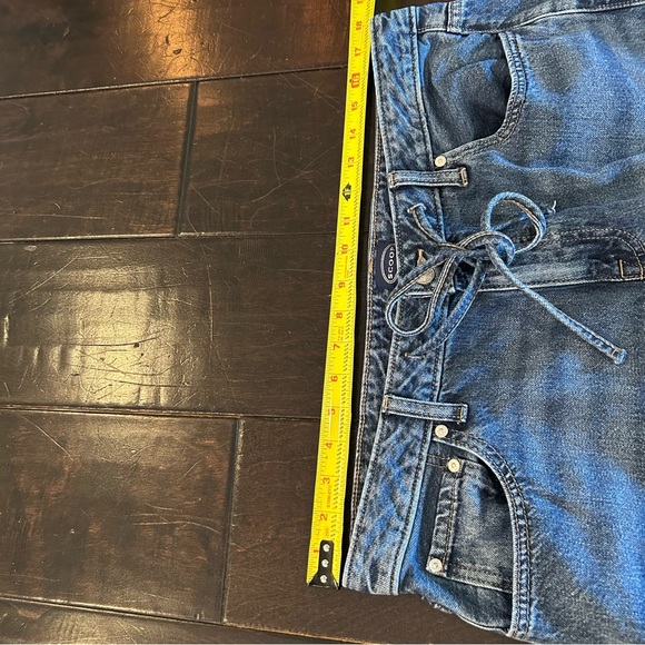 Wide Leg  Jeans in Medium Blue with functional drawstring - Women's size 12 - Picture 7 of 10